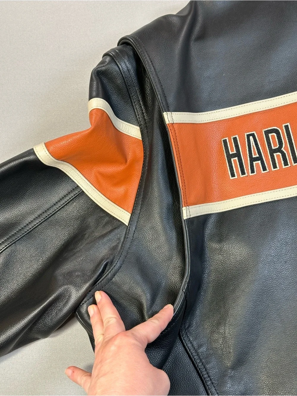 Harley-Davidson Victory Lane Leather Jacket, EUC, VTG? - Mens 3X